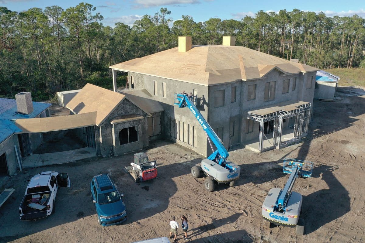 Equestrian Estate Home, Bradenton — under construction, built by our construction partner