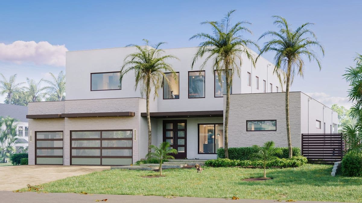Contemporary Waterfront Home, Lauderdale-by-the-Sea — under construction, built by our construction partner