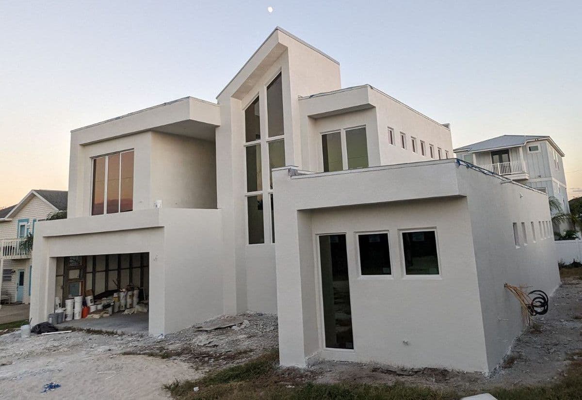 Coastal Contemporary Home, Ormond Beach — under construction, built by our construction partner