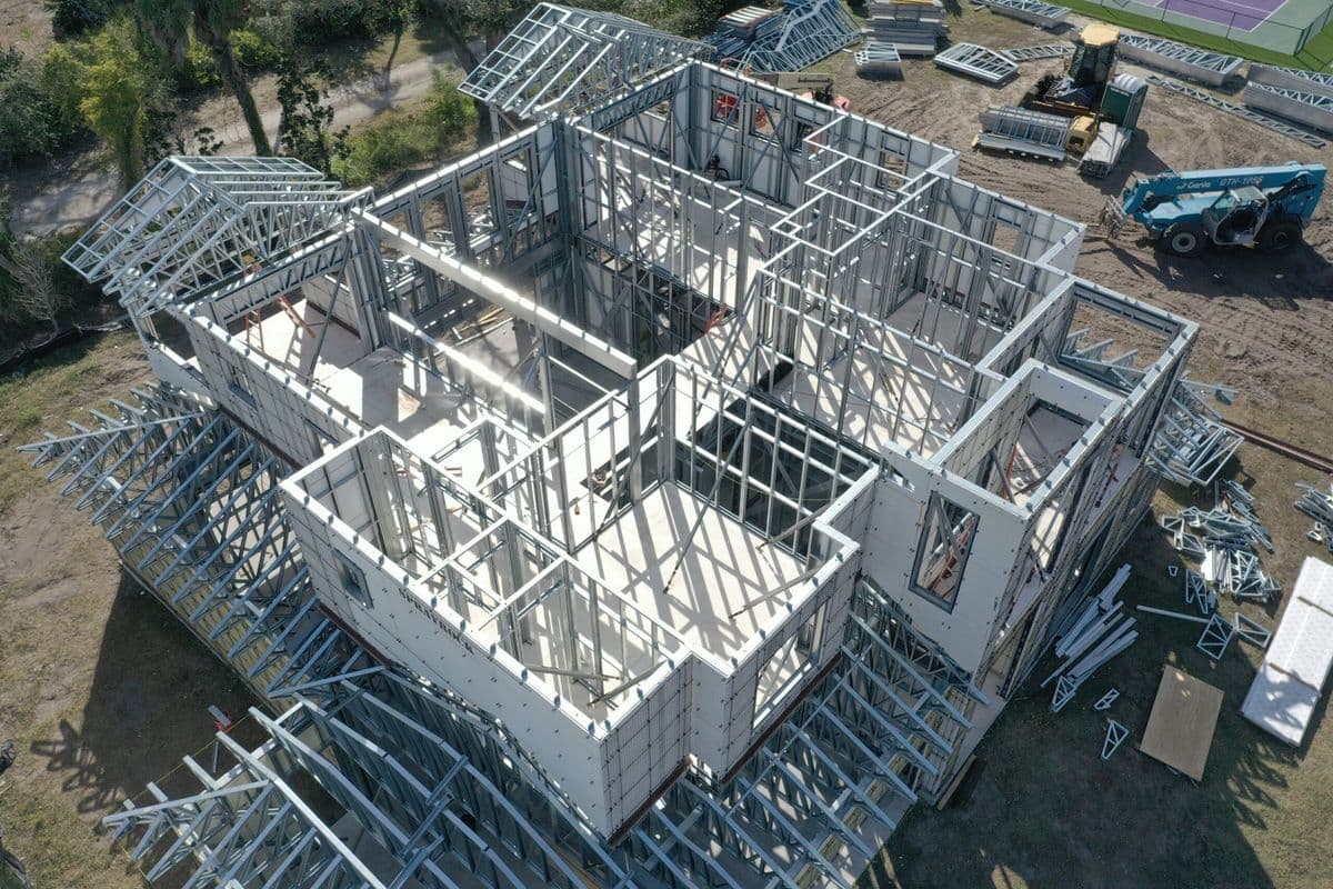 Waterfront Home, Parrot Bay, Osprey — under construction, built by our construction partner